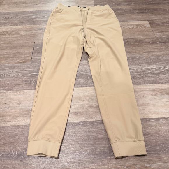 BIRDDOGS Boom Brand Tan Khaki Joggers Golf Athletic Pants Large - Picture 5 of 8